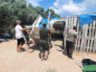 На Бугазской косе снесли самовольные пляжные постройки