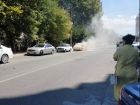 На улице Краснодарской в Анапе загорелся автомобиль