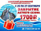 «Закрытие летнего сезона» в дельфинарии Анапы: билеты по промокоду и подарки на шоу! 