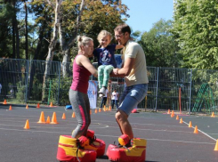 В Анапе спортивные семьи выясняли, кто сильнее