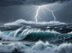 Шторм осложняет отдых на Кубани