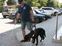 Собака-поводырь Мальдива представляла Анапу на форуме слепых в Геленджике