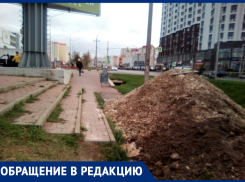 Светлана Кожевникова возмущена заваленным тротуаром возле «Красной площади»
