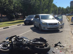В Анапе на Пионерском проспекте сбили мотоциклиста