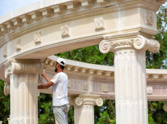 Заканчивается реконструкция парка в Витязево под Анапой