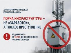 Антитеррористическая комиссия Анапы предупреждает: порча инфраструктуры — не «заработок», а тяжкое преступление