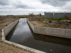 В Витязево под Анапой закончилась реконструкция водоотводного канала