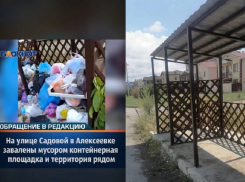 После публикации в «Блокноте» с улицы Садовой в Алексеевке внепланово вывезли мусор