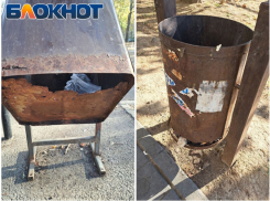 Проржавели до непригодности: анапчанка просит заменить мусорные урны в 12 микрорайоне