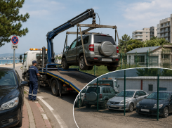 Сразу четыре автомобиля отправили на штрафстоянку в Анапе