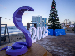 Предновогодняя афиша мероприятий пляжной лаундж-зоны 