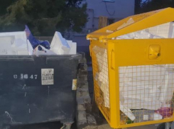 Мусорные контейнеры в Анапе до отказа забили пенопластом: почему так нельзя делать 