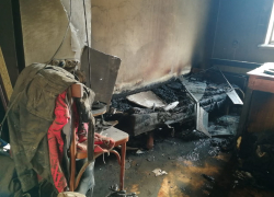 В Анапе на Пионерском проспекте во время пожара погиб человек