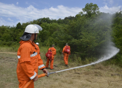 В Сукко потушили "возгорание" сухой травы