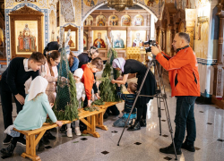 Первый канал снял сюжет о подготовке анапского храма к Рождеству Христову