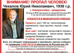 В Анапе разыскивается пенсионер Юрий Чекалов