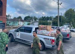 Гуманитарную помощь жителям ДНР привезли казаки из Анапы