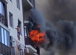 В Анапе в высотке на улице Таманской произошел пожар. Эвакуировано 15 человек