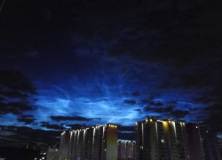 Прошедшей ночью анапчане могли увидеть редкое атмосферное явление – серебристые облака