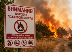 Жителей Анапы предупредили о риске природных пожаров