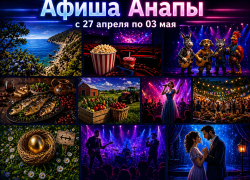 Куда сходить в Анапе: афиша 27 апреля – 3 мая 2026