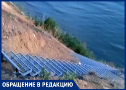 Анапчанин Виктор Семёнов просит оградить место ремонтных работ на спуске к пляжу 40 лет Победы