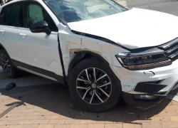 Сегодня, 23 июля, в центре Анапы дорогу не поделили "Фольксваген" и "Хёндай"