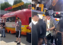 В поселке под Анапой состоялось открытие хот-догов от резидента Comedy Club Гарика Харламова