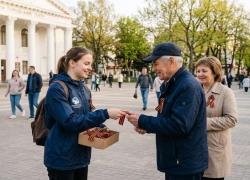 Ежегодно, как и по всей России в преддверии Дня Победы в Анапе стартовала акция «Георгиевская ленточка»