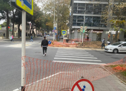 Стало известно, зачем разрыли асфальт на углу улиц Крымская и Гребенская в Анапе