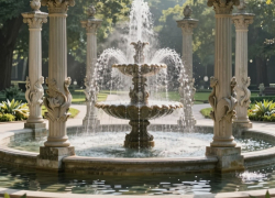 В Анапе готовят городские фонтаны к новому сезону