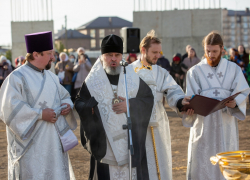 Место для купели освятили в Крещенском парке в Анапе