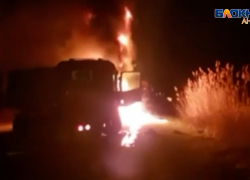 Стали известны подробности  смертельного ДТП под Анапой: КамАЗ сгорел, водитель погиб