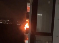 Ночью в ЖК "Раз Два Три" в Анапе горел балкон