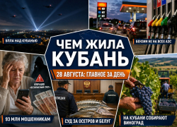 93 миллиона мошенникам, беспилотники над Кубанью и бензин не на всех АЗС: чем запомнилось 28 августа
