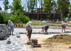 В парке Гостагаевской под Анапой основные работы по реконструкции должны завершить к 1 сентября
