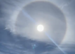 Отдыхающие в Анапе сняли на камеру эффект гало