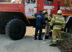 В Цибанобалке под Анапой автомобиль сгорел прямо в гараже