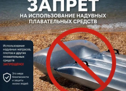 Отдыхающим в Анапе запретили выходить в море на надувных средствах