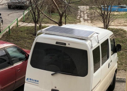 В Анапе замечен солнцемобиль: экологично и экономично