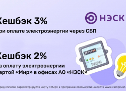 Более 17 миллионов рублей кешбэка получили клиенты АО «НЭСК»