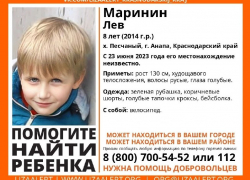 В Анапе разыскивают 8-летнего Льва Маринина