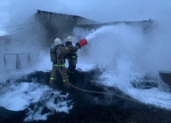 В Гай-Кодзоре под Анапой горел склад шин