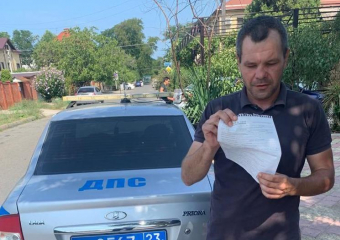 Водитель автобуса пересек две сплошные и был найден полицией в Анапе