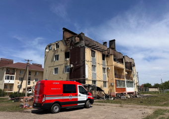 На Кубани огонь охватил многоквартирный дом