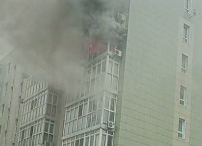Два человека пострадали при пожаре в анапском ЖК «Времена года»