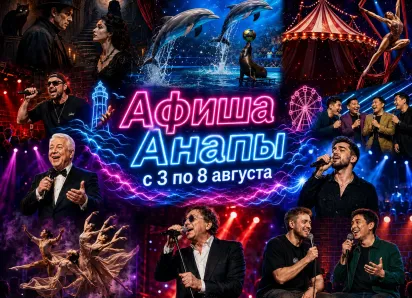 Куда сходить в Анапе с 3 по 9 августа: афиша мероприятий