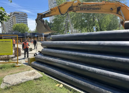 В Анапе на улице Ленина заменят 163 метра теплотрассы и канализацию в двухсменном режиме
