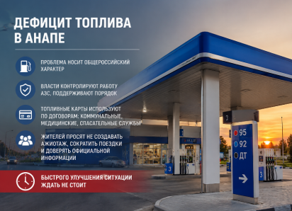 «Быстрого улучшения ждать не стоит»: мэр Анапы прокомментировала дефицит топлива
