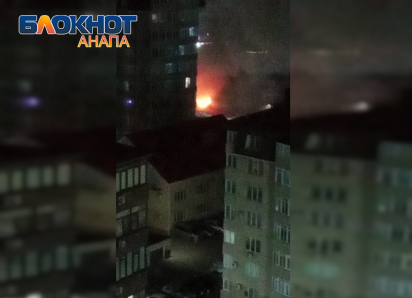 Ночью на Владимирской в Анапе полыхал мясной магазин – была опасность распространения огня